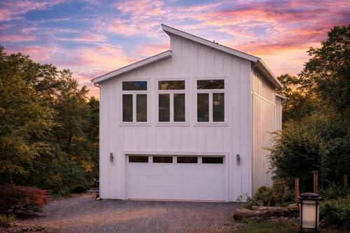 Modern Farmhouse Garage ADU Blueprints, 1-Bed 1-Bath 576 SF, Home Floor Plan Set, Plan 13-1358 Hazel Brook Cottage
