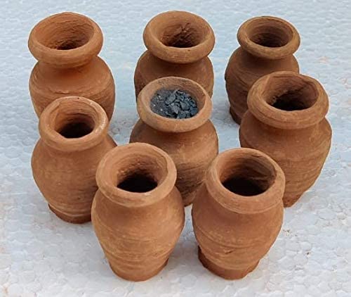 Vrindavan Clays Shree pots Made of red Clay- 2 kg