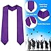 UnslQonds Purple Graduation Stole Class of 2025, Custom Stoles for Graduation 2025 Grad Stole Black Graduation Sash 2025 First Generation Graduation Stole Accessories Sublimation Decorations
