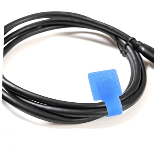DOITOOL 50 piezas organizadores de cables adhesivos con cuerdas autoadhesivas para escritorio, hogar y sala de juegos, organizadores de cables reutilizables con diseño de gancho y bucle miniatura 5