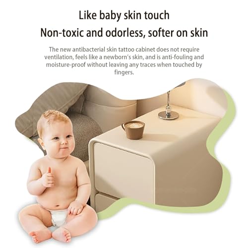 Table de chevet compacte et étroite dotée de tiroirs pour petits espaces - 6