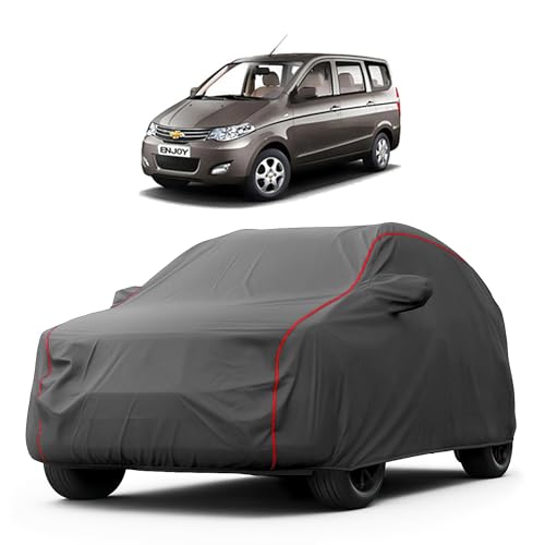Image of Heavy-Duty Car Cover for Compatible with Chevrolet Enjoy (2013 to 2025 All Models) Deluxe Car Protection Cover - Waterproof & UV-Resistant All-Season Exterior Protection