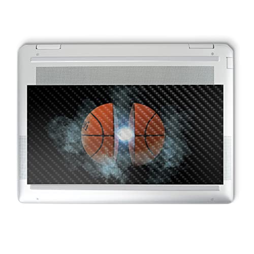 Image of MightySkins Carbon Fiber Skin Compatible with HP Spectre x360 14 inch (2022) Full Wrap Kit - Basketball Orb | Protective Durable Textured Carbon Fiber Finish | Easy to Apply | Made in The USA
