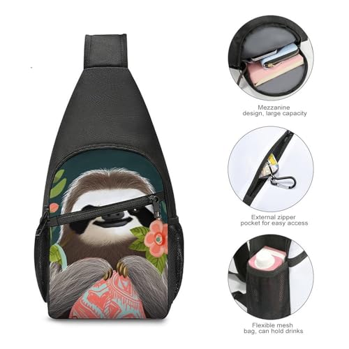 Bolso cruzado casual deportivo para viaje y senderismo miniatura 5
