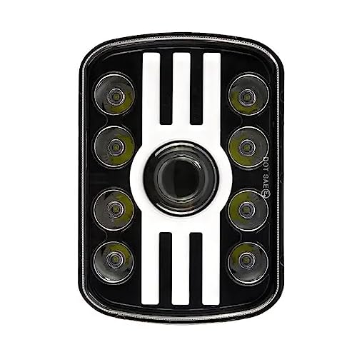 Faro LED Riloer, faros LED Suqare para coche Hi-Lo Beam DRL intermitente