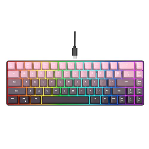 Clavier de jeu RVB remplaçable à chaud 68 touches mécanique IP54