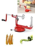 OFFAXE Edelstahl Spiralschneider für Kartoffeln – Manueller Kartoffelspiralenschneider für Spiralkartoffeln & Süßkartoffeln – Kartoffel Twister Spiralschneider für Zuhause, Grill & Küche