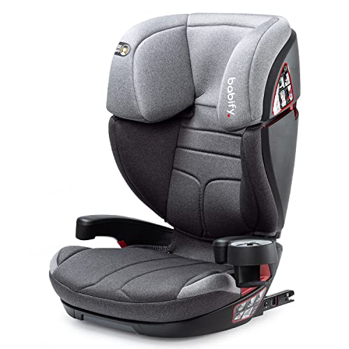 Babify Silla Coche Niños entre 3-12 Años, Silla para Niño y Niña, Asiento Coche Ajustable Isofix, Asiento de Coche Portátil y Seguro para Niñas y Niños, Cómodo y Resistente, Car Seat