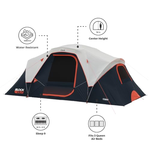 CORE 9 Person Dark Room Tent