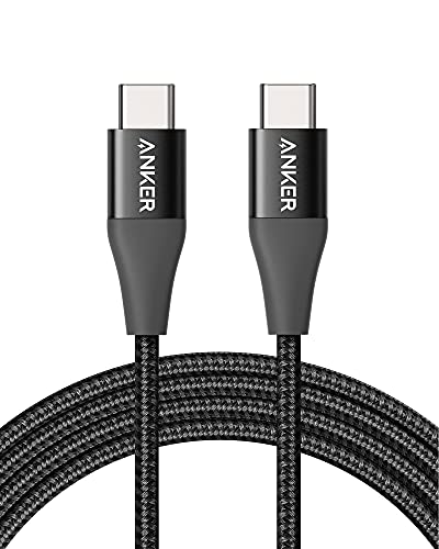 Anker Powerline+ II USB C Cable, USB C to USB C (6ft, 60W) USB-IF Certified Cable, Type C Charging Cable, Fast Charge for MacBook Air, iPad Pro, iPad Air 4, Galaxy, Pixel, and More(Black)