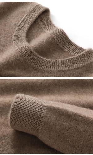 Disimlarl Men Solid Knit Sweater Pullover Crew Neck Long Sleeve Jumpers Wool Knit Slim Fit for Business3