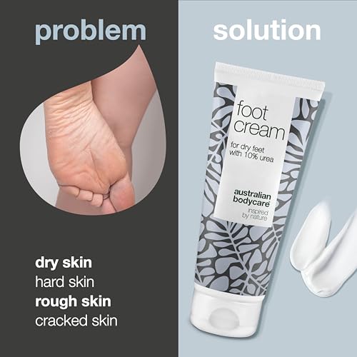 Foot Cream from Australian Bodycare 100ml | Hard Skin Remover for Women & Men | Treatment against Hard, very Dry & Cracked Feet with 10% Urea | Foot Care against Sweaty Feet with Tea Tree Oil - Image 3
