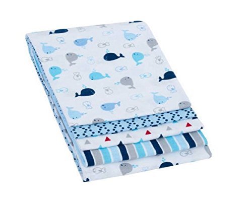 Garanimals Receiving Blanket, 4-Pack, Blue