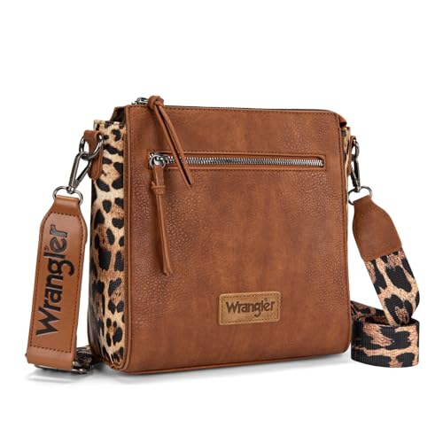 Image of Wrangler Aztec Crossbody Purse Medium Shoulder Bags for Women Western Handbag with Guitar Strap