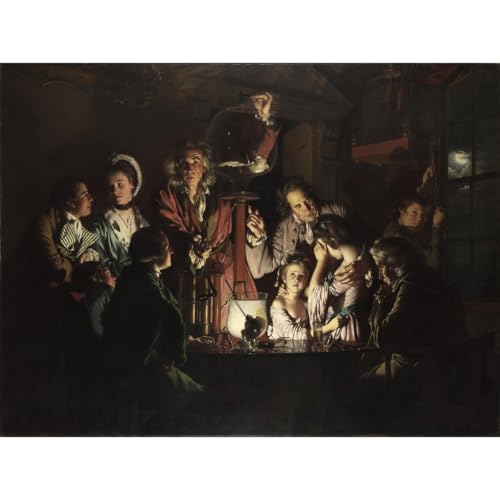 Toile HD Joseph Wright 127 cm chef-d'œuvre de prestige pour collectionneur