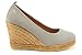 VISCATA Marquesa 3.25" Wedge Pump, Canvas, Slip-on, Closed Toe, Espadrilles Heel Made in Spain