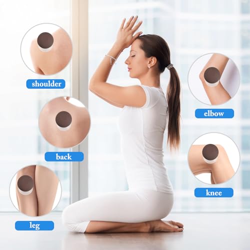 Image of BBTO 4 Pcs Glass Facial Cupping Set Silicone Vacuum Suction Massage Cups Skin Tightening Therapy for Face Body Eyes Back Shoulder Pain(Brown)