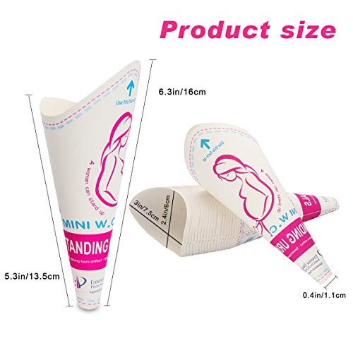 Luxiv LPW-FEMALE URINATION DEVICE 20 50 Pcs Disposable Female Urination Device thumb #2