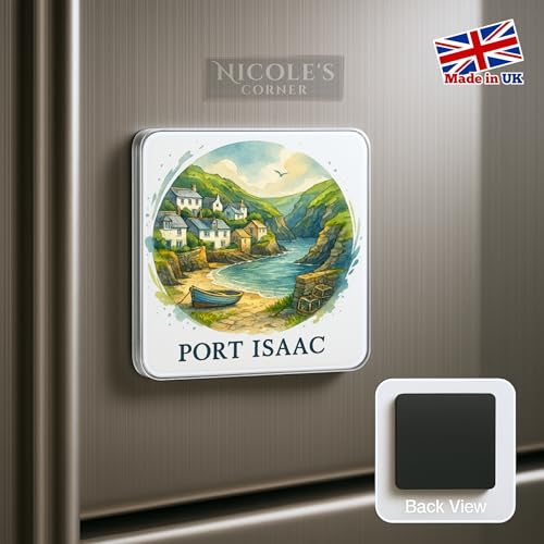 Imán para nevera de Port Isaac Inglaterra para solucionar colecciones incompletas 3