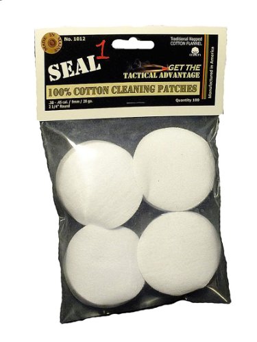 SEAL 1 1012 Cleaning Patches for 0.38-0.45 Caliber