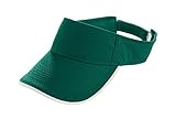 Augusta Sportswear Herren 6223, Herren, Visier, Athletic Mesh Two-Color Visor, Dunkelgrün/Weiß, Einheitsgröße