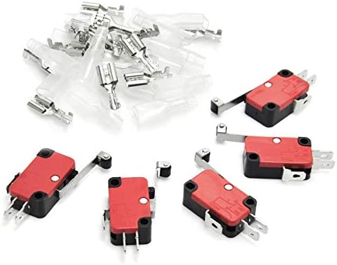 Gikfun V-156-1C25 Micro Limit Switch Long Hinge Roller Momentary SPDT Snap for Arduino (Pack of 5pcs) AE1056