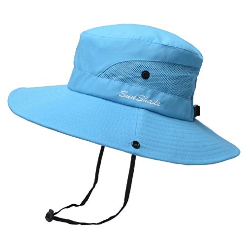 Sombrero tipo bucket unisex con agujero para coleta miniatura 6