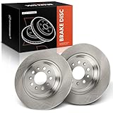 A-Premium 12.61 inch (320.2mm) Rear Solid Disc Brake Rotors Compatible with Select Jeep Models - KL Series Cherokee 2014-2021, 2-PC Set