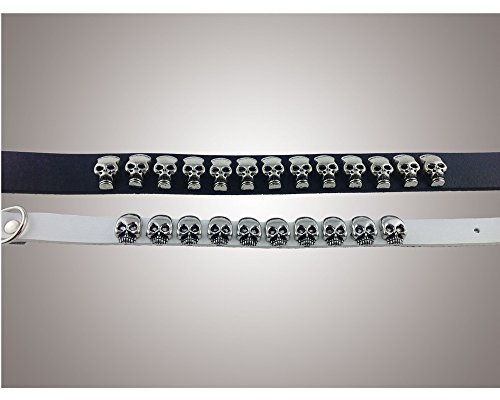 Stock Show Dog Puppy Pu Leather Collar With Fashion Cool Skull Studded Adjustable Soft Dog Collar Necklace Halloween Costume Accessory For Small Medium Dogs Puppy, Black, S #TOP4