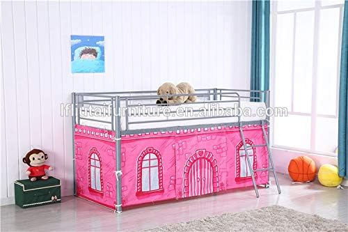 pink castle bunk bed