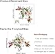Blumenmuster Toilettensitz-Aufkleber – Selbstklebende Badezimmer-Dekoration aus Material (30x40cm, Für Waschmaschinen-Oberflächen und Fliesen)