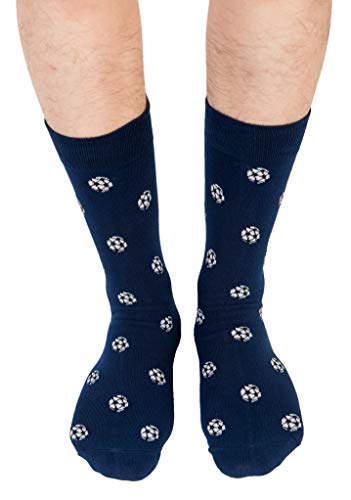 Soccer Football Fan Socks For Men | Soccer Ball Woven Socks | Birthday Gift Socks For Guys (Soccer) #TOP1