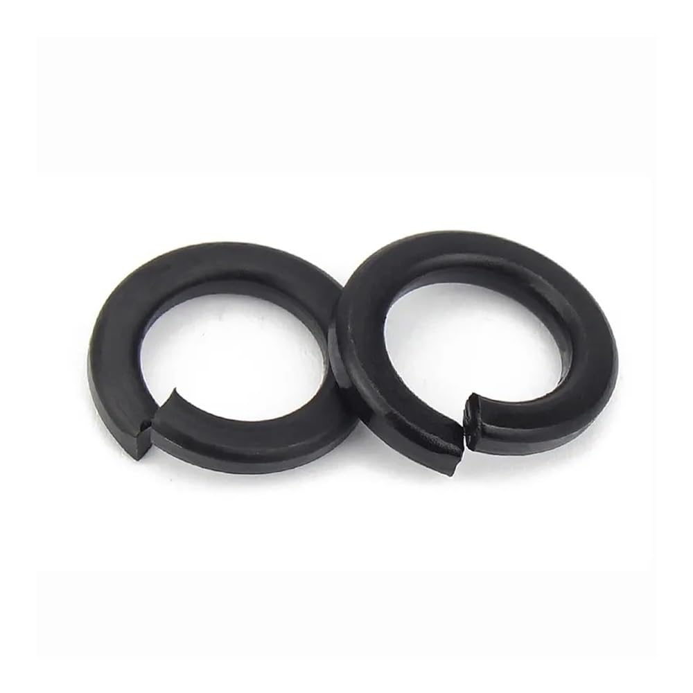 Rondelles de Blocage à Ressort en Acier Inoxydable 304, rondelle Fendue Noire M1.6-M20 2-50 pièces