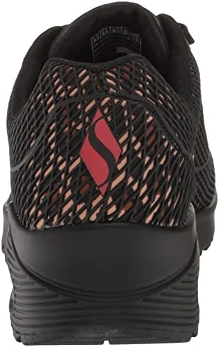 Skechers Women's UNO-Wild N Free Sneaker, BKLD, 6.5 | Image 2