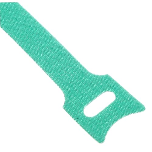 COHEALI 100pcs Organizadores de Cordón Reutilizables con Abrazaderas de Gancho y Bucle Verde para Cables de Carga y Gestión de Electrodomésticos Bajo el Escritorio miniatura 3