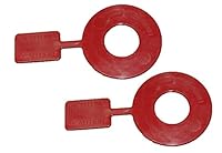 Sicherheitsfahne Patronenlagersperre für Revolver Kaliber .357/.44/.38 (2 Stück) | Safety Flag | Roter Kunststoff | Sichtbarer Waffenzustand