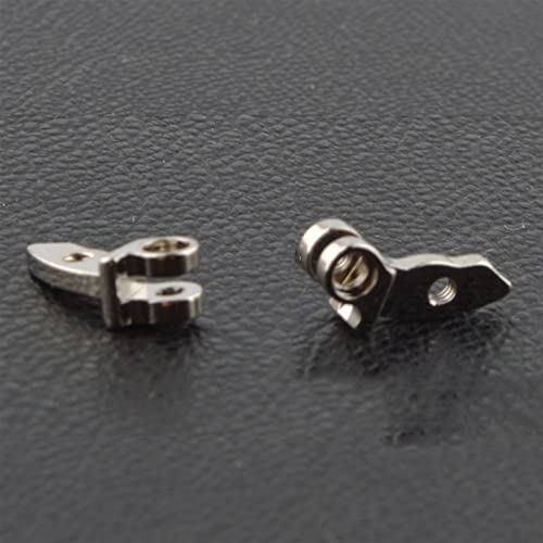 Bisagra para gafas metálica: componentes con muelle forjados en tono plata 7