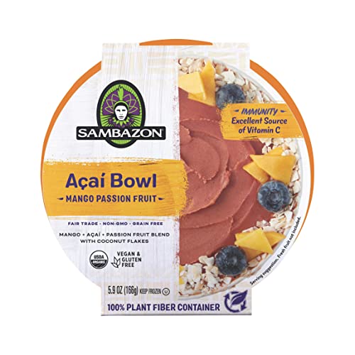 Sambazon Mango Passion Fruit Aa Bowl 5.9 Ounce