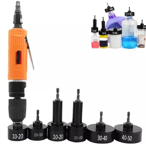 Capsuleuse pneumatique portable manuelle à vis avec 6 têtes pour bouchon de bouteille