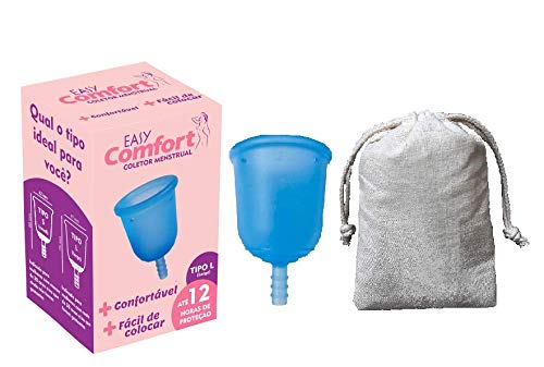 Kit Combo 2 Coletores Menstrual Easy Comfort - Copo Coletor Menstrual Tamanho S Small Pequeno + L La