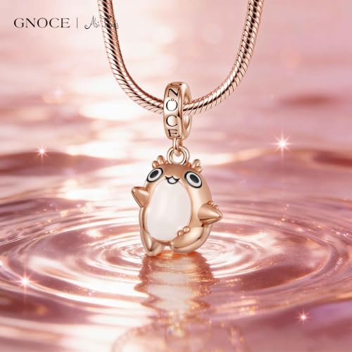 Image of GNOCE Cute Dancing Frog Charm,Abi Toads Hug Bead 925 Sterling Silver /Silver Plated Dangle Charms Fit Bracelets & Necklace, Hand-Finished Keepsake Jewelry Gift for Women Men BBF