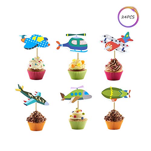 Airplane Cupcake ToppersVintage Airplane Cupcake Toppers