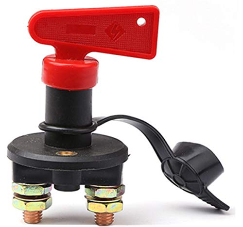 JMY Battery Switch Isolator Disconnect Cut On Off Power Kill Switch for Car Boat RV ATV Marine - 2 Installing Holes