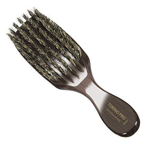 Torino Pro Medium Brush By Brush King - #607-7 row Medium Bristles - Great for wolfing and Connections - brush for 360 Waves