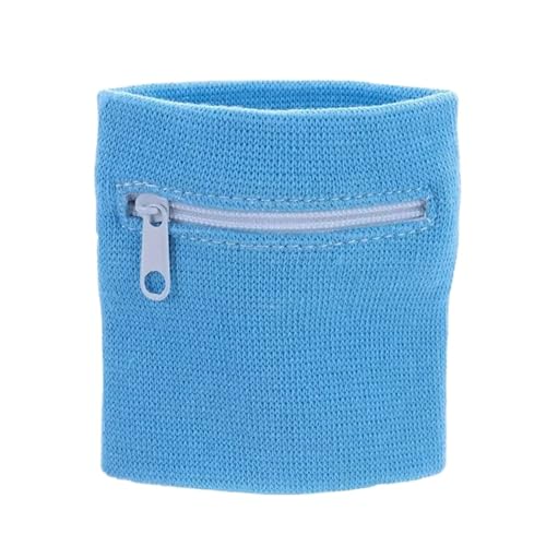 Support élastique pour poignet avec sangle réglable et poignet éponge zippé multicolore