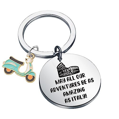 ENSIANTH Italy Travel Keychain - Colosseum Trip Gift for Girls'