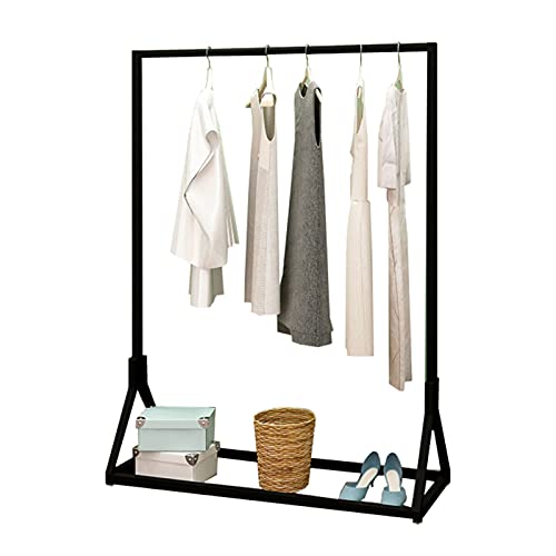 Portant à vêtements pour chambre et salon penderie métal noir