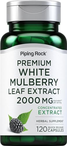 Piping Rock Mulberry Leaf Extract Capsules | 2000mg | 120 Count |...