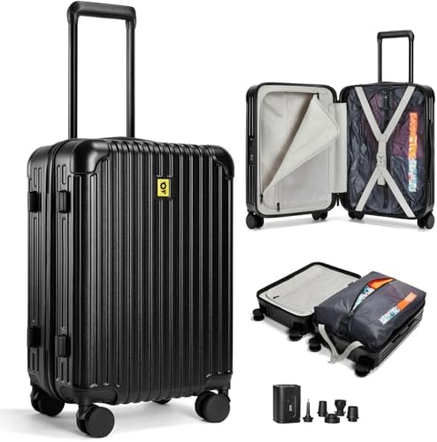 AirVault Vacuum Seal Air Compression 20-Inch Suitcase Carry-On Tr...