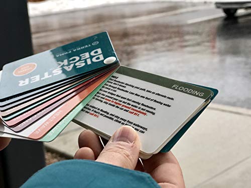 Disaster Deck - Kit Ready Emergency Survival Cards, Guide, Emergency Preparedness, Instructions For Disasters, Earthquake, Wildfire, Travel, Camping, Stocking Stuffer #TOP7